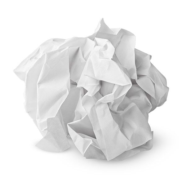 image of balled-up paper